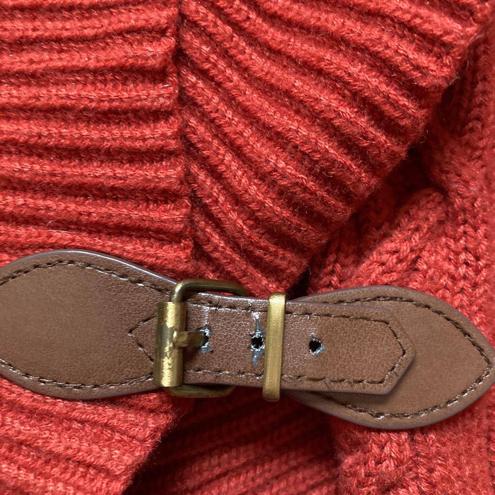 Talbots Rust Cable Knit Cardigan 🌿 - Picture 3 of 5